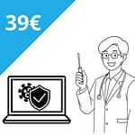 Tietokoneklinikka etsii ja poistaa virukset tietokoneestasi